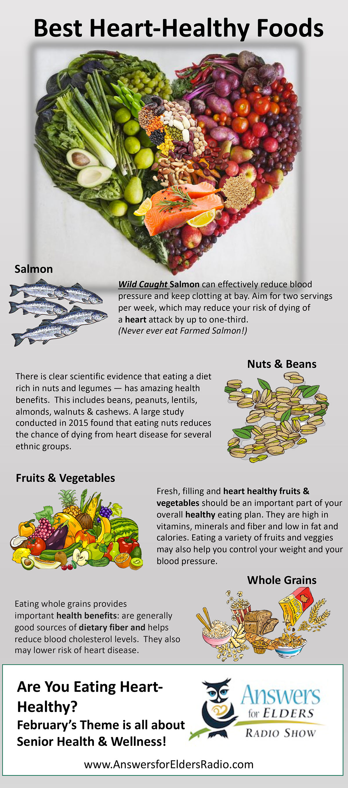 Infographic: Best Heart-Healthy Foods - Answers for Elders ...